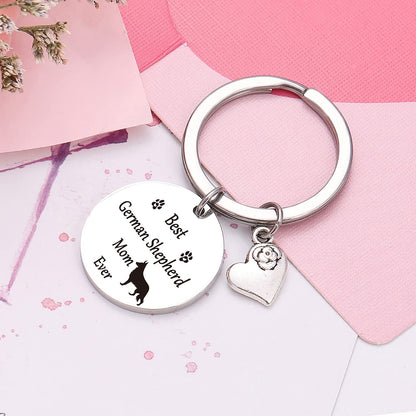 NOTHERS RSZOTW German Shepherd Keychain - German Shepherd Dog Mom Gifts - Dog Keychain