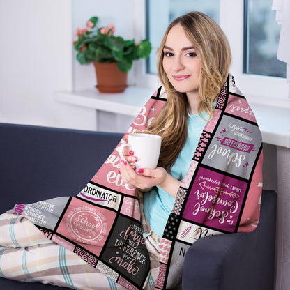 School Counselor Gifts - School Counselor Appreciation Gifts - Guidance Counselor Gifts for Women - Gifts for School Counselor on Retirement Birthday Soft Throw Blanket 60"X50"