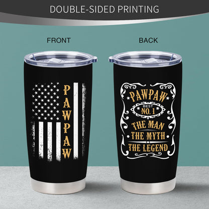 Pawpaw Christmas Gifts, Best Pawpaw Gifts from Grandkids, Paw paw Birthday Gift from Grandchildren, Paw paw Tumbler 20 Oz