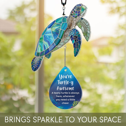 Sea Turtle Christmas Birthday Gifts for Women Men Grandkids - Stocking Stuffers for Teen - Inspirational Stuff Things - Beach Gifts for Mom, Grandma, Daughter, Friendship Presents - Turtle Desk Decor