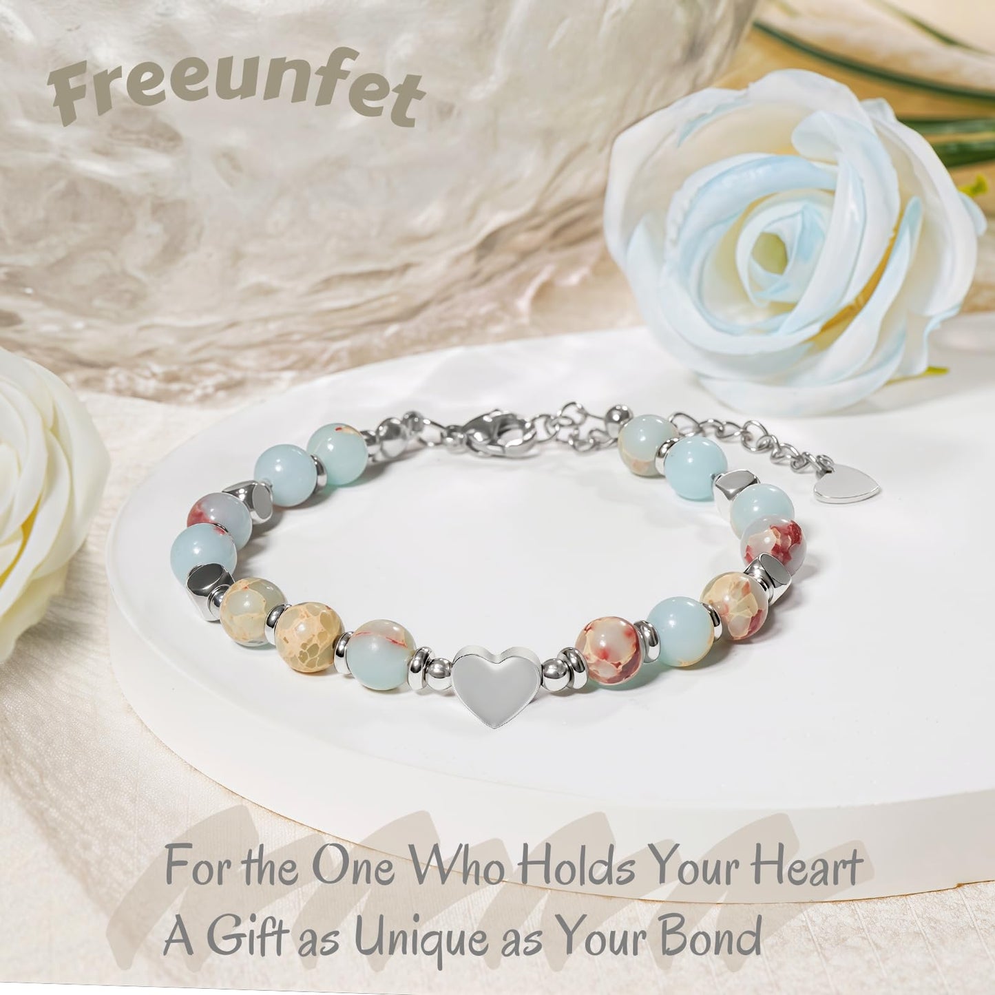 Women's Beaded Stretch Bracelets - Inspirational Sometimes You Forget You're Awesome Friendship Jewelry, Dainty Birthday Gift for Best Friends, Mom, Sister, Daughter