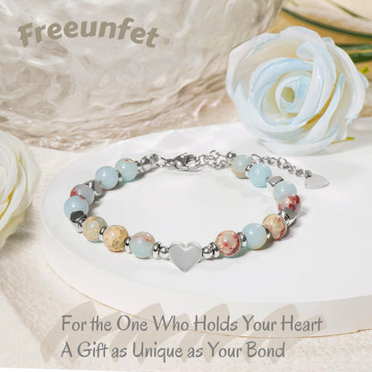 Women's Beaded Stretch Bracelets - Inspirational Sometimes You Forget You're Awesome Friendship Jewelry, Dainty Birthday Gift for Best Friends, Mom, Sister, Daughter