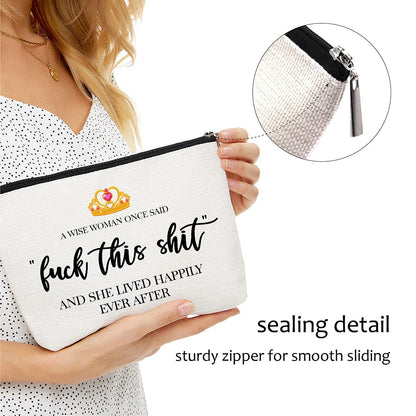 Funny Gifts for Women, Friends, Hostess Gift Ideas Strong women Retirement Cool Gifts for Coworkers Birthday Gift Ideas Gag Girls Weekend Fun Makeup Travel Bag Inspirational Cosmetic Bag