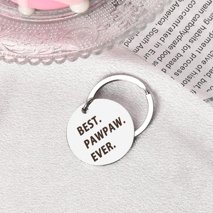 Best Pawpaw Ever Keychain Gifts for Dad Grandpa Fathers Father's Day Gift for Father Grandfather Birthday Gifts for Pawpaw Retirement Gifts for Papa Appreciation Gift for Pawpaw Gifts for Men