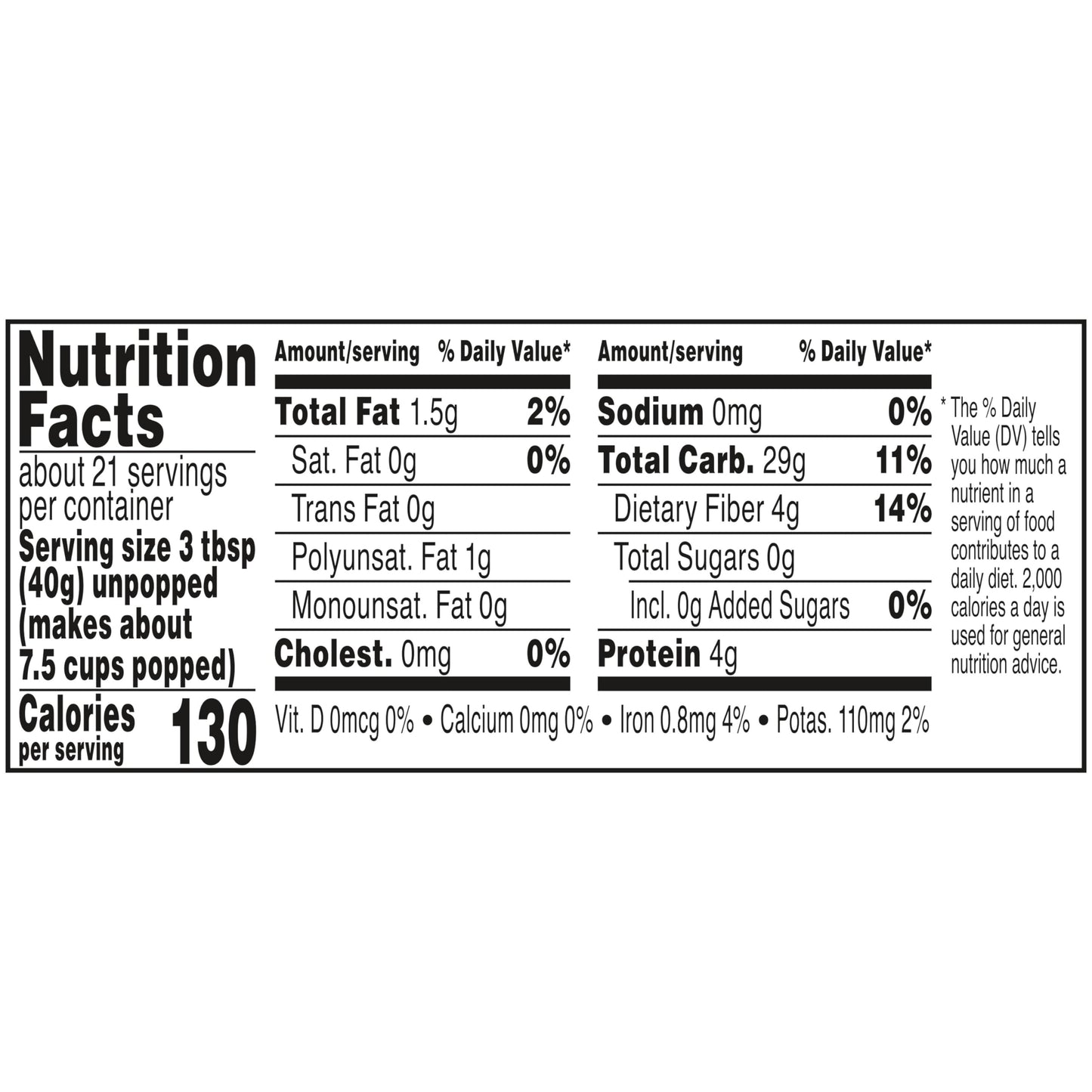 Orville Redenbacher's Gourmet Popcorn Kernels, Original Yellow, 4g Fiber Per Serving, 30 oz.