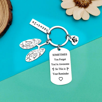 Dabihu Respiratory Therapist Gift RT Keychain Inspirational Therapist Graduation Gift Radiology Technologist Respiratory Care Week RT Therapy Gifts Coworker Encouragement Keyring
