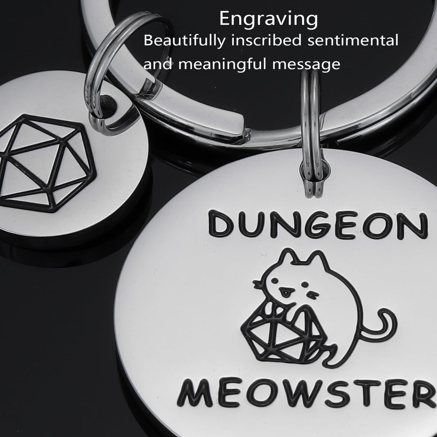 HUTIMY Dungeons And Dragons Gifts for Men Women Adults Him Funny Unique Husband Dungeon D N D Jewelry Dnd Keychain