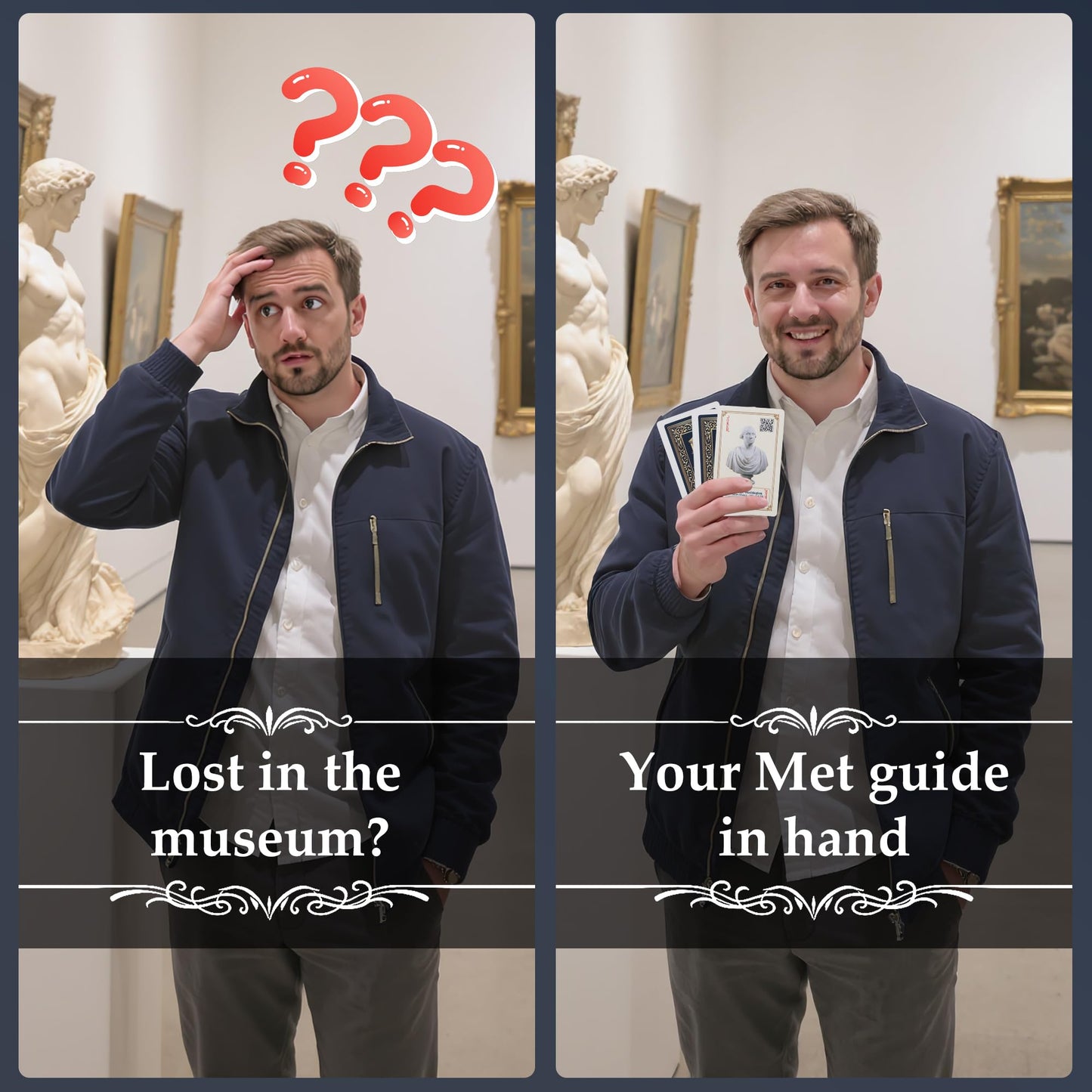 merryhome Arts of Playing Cards with QR Audio Guides - The Metropolitan Museum of Art x Discover Art & Play Cards | Themed Playing Cards | Museum Decks | Unique Gift for Art Lovers & Travelers
