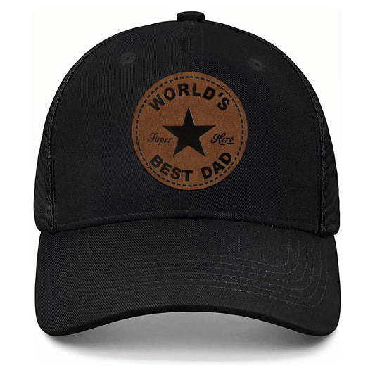 Fathers Day Dad Gifts from Daughter Son Wife, Unique Father's Day Hat for Dad Stepdad Husband Grandpa Uncle Him Men, Adjustable Baseball Cap Birthday Black