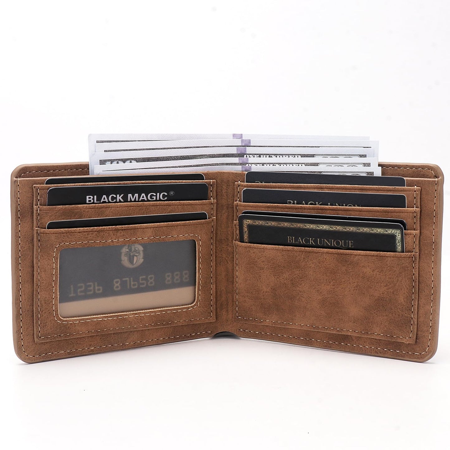 THTCSQ Pastor Gifts,Leather Wallet for Men,Engraved Personalized Leather Wallet,Appreciation Gifts Unique Gifts for Men, Birthday Gifts (Pastor)