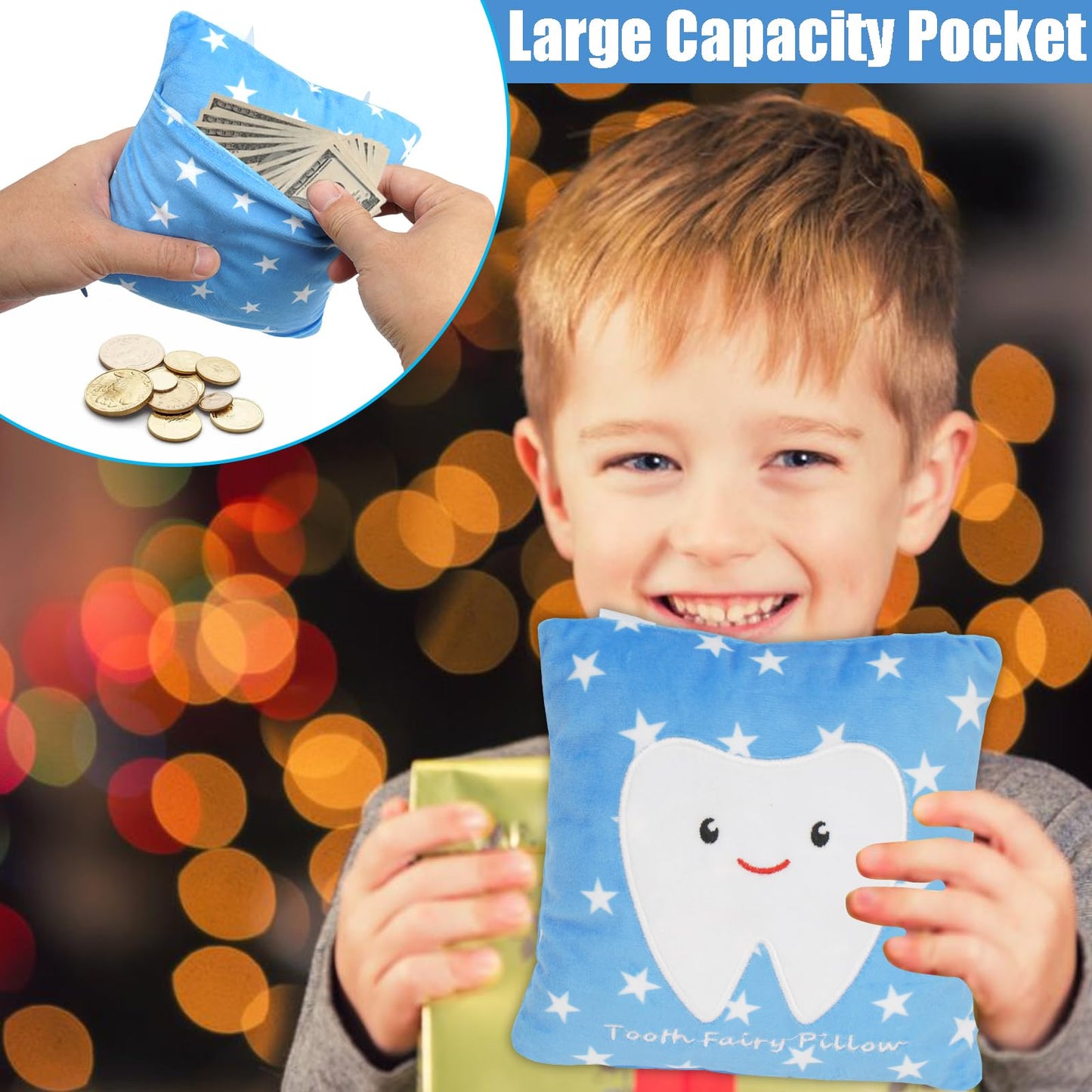 Tooth Fairy Pillow With Pocket | Gifts | Tooth Holder | Bag