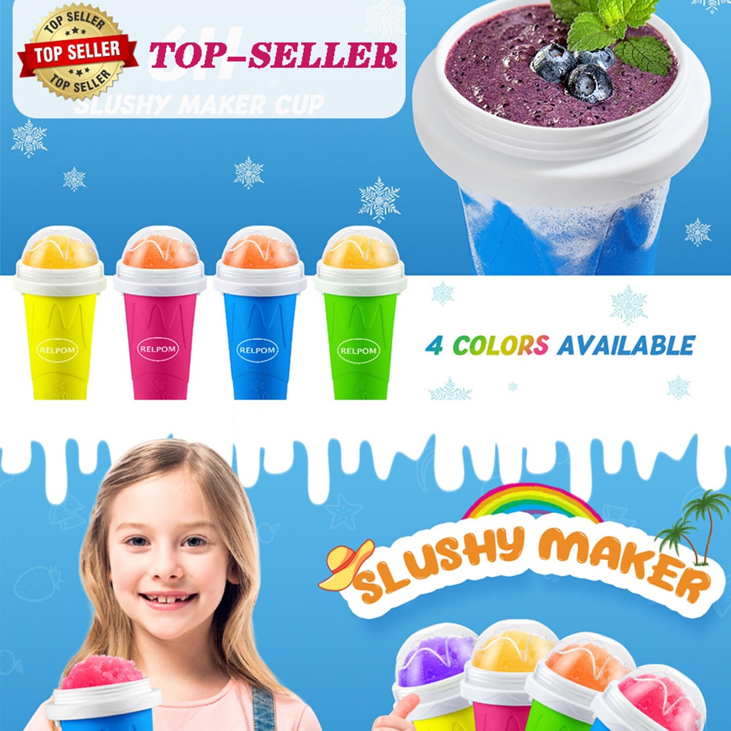 RELPOM Slushie Cup, Funny Slushy Maker Cups, Cool Stuff Things Gadgets, Stocking Stuffers White Elephant Gifts Party Favors for Boys Girls Teens Students