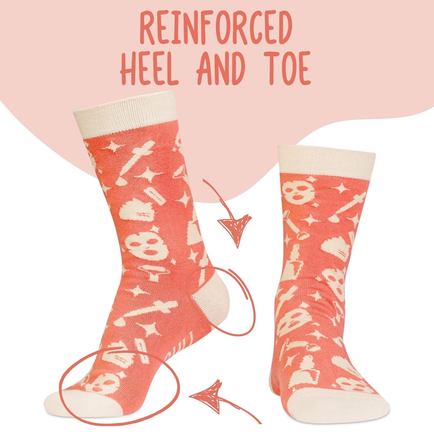InnoBeta Esthetician gifts for Women, Funny Beauty Magician Gifts, Perfect for Birthday & Christmas, One Size Crew Socks
