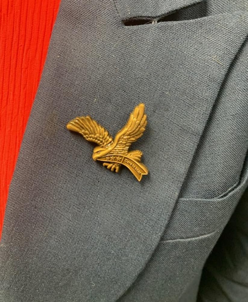 Aquinas Eagle – Scout Lapel Pin – “Dare to Soar” Message – Inspirational Gift for Scout Recognition, Graduation, or Court of Honor Present – Symbol of Achievement & Leadership – Bronzetone with Clutch Back