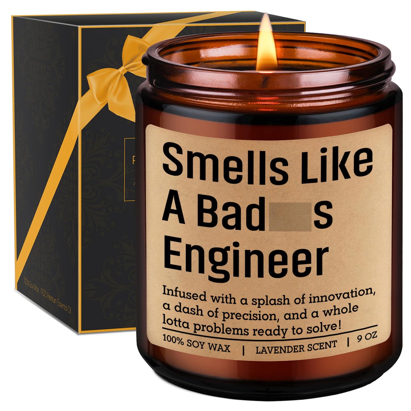 GSPY Candle, Engineer Gifts for Men, Women - Cool Graduation, Fathers Day, Birthday, Engineering Gifts for Engineers, Students, Grads - Mechanical Civil Electrical Software Aerospace Engineering Ideas