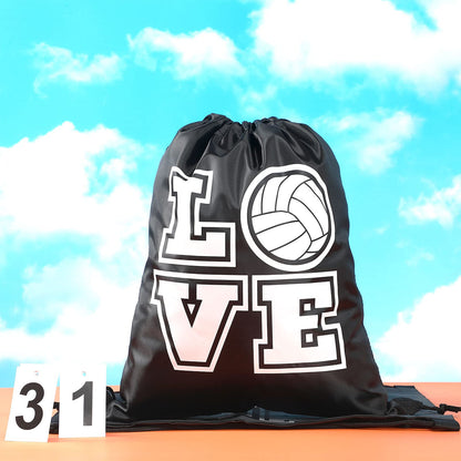 Shappy 20 Pcs Drawstring Bags Bulk Volleyball Cinch Backpack Sport Gifts Bags for Teen Girls, Men Women, 13 x 17 Inch