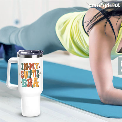 40Oz Tumbler for Singer Fans Perfect Swi- ftie Gifts for Women In My Swi- ftie Era Tumbler with Handle for Girls Music Fans Friends Besties Sisters