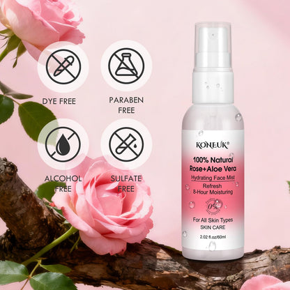 KONEUK Skincare Refreshing Face Mist Kit-Long Hydration and Soothing Facial Spray for Glowing Skin Care, Mini Face mist Gifts for Women, Mothers Day Gifts, Teacher Gifts, Trave Size2.02 fl oz 6 Pack