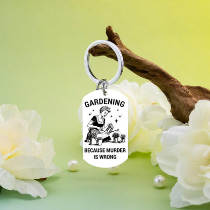 Funny Gardening Gifts for Women Unique Garden Decor Accessories Weird Stuff Birthday Christmas Retirements Gifts for Mom Nana Garden Keychain for Gardeners