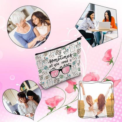 TSOTMO Optometry Gift Sometimes All You Need Is A New Perspective Makeup Bag Student Glasses Optometry Doctor (Perspective bag)