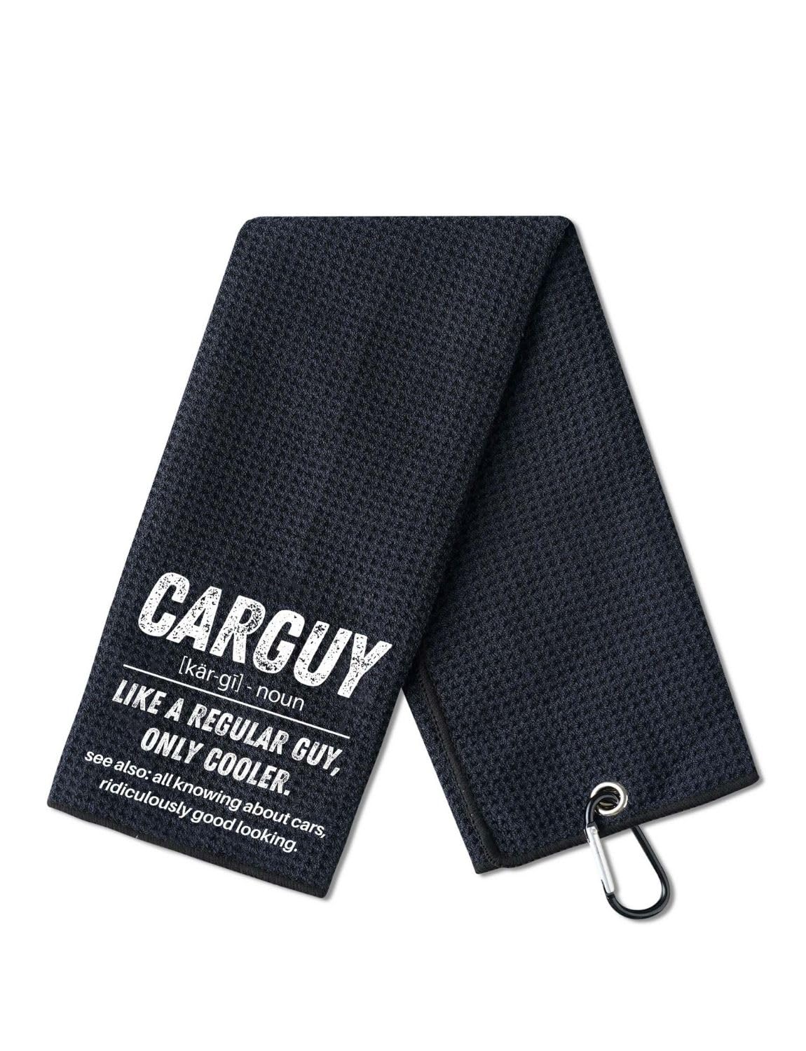 Car Guy Gifts, Gifts for Car Guys - 40 x 60cm Microfiber Golf Towel for Golf-Bags for Birthday, Christmas, Father's Day