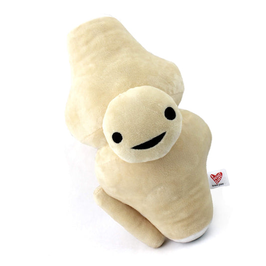 I Heart Guts Knee Joint Plush - 12" Cute Educational Organ Toy for ACL Tears & Knee Replacement - Funny Get Well Recovery Gift for Ortho Nurse Patients Athletes & Medical Student STEM Anatomy Plushie