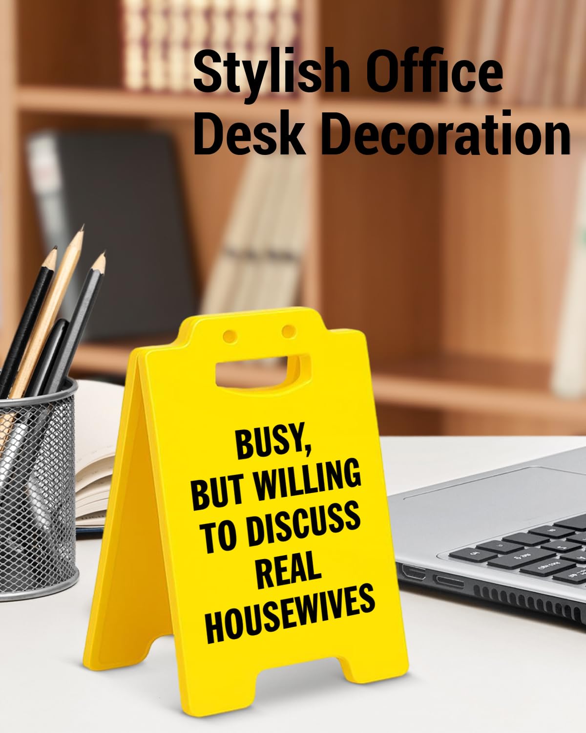 Funny Home Office Desk Decor Busy but Willing to Discuss Real Housewives Desk Sign, Real Housewives Gifts