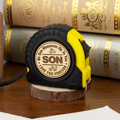 Son Gifts from Mom Dad, Birthday Gifts for Son, Gifts for Son, to My Son Birthday Graduation Wedding Gifts for Teens Adult Son in Law Bonus Step, Funny Engraved 10 FT Tape Measure Useful Tools