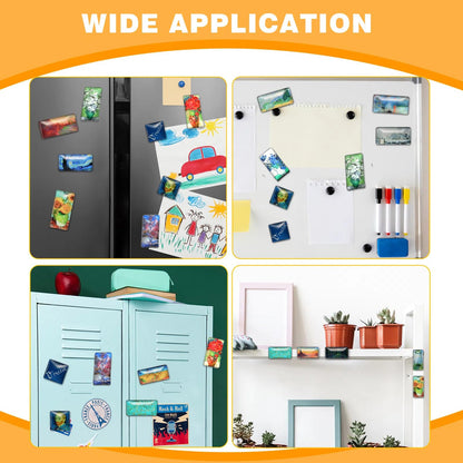 Decorative Art Strong Magnets for Refrigerator Office Kitchen Whiteboard Locker, Gifts for Art Lovers (Vangogh) (5, Small)
