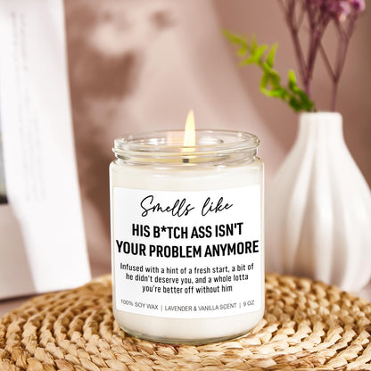 Younift Funny Scented Candles, Divorce Gifts for Women, Divorce Party Decorations - Cheer up, Breakup Gifts for Women, Newly Divorced Woman, Her - Break up, Ex Boyfriend Presents - 9 oz