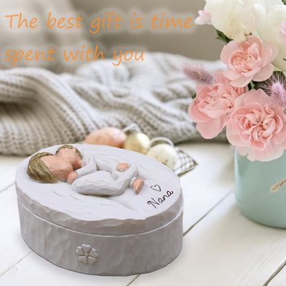 Nana Gifts for Grandma, Gifts for Nana for Birthday, Mother’s Day and Christmas, Sculpted Hand-Painted Keepsake Box