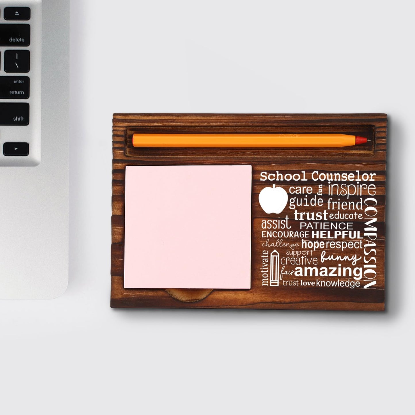 School Counselor Appreciation Gift for Women, Thank You Gift for School Counselor, Birthday Christmas Retirement Graduation Gifts for School Counselor, Retro Self-Stick Note Pad Holders XB475