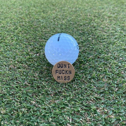 BWESOO Adult Humor Novelty Golf Ball Markers Funny Golf Ball Marker for Men with Funny Words Unique Golf Gag Gifts for Men or Women Golfers,On-Course Accessories,Golf