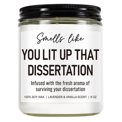 Younift Funny Grad Candle, Phd Graduation Gifts, 2026 Graduation Gifts for Doctorate for Her, Him, Women, Men - Congratulations Graduate - Presents for Doctoral Graduates, Students - 9 oz