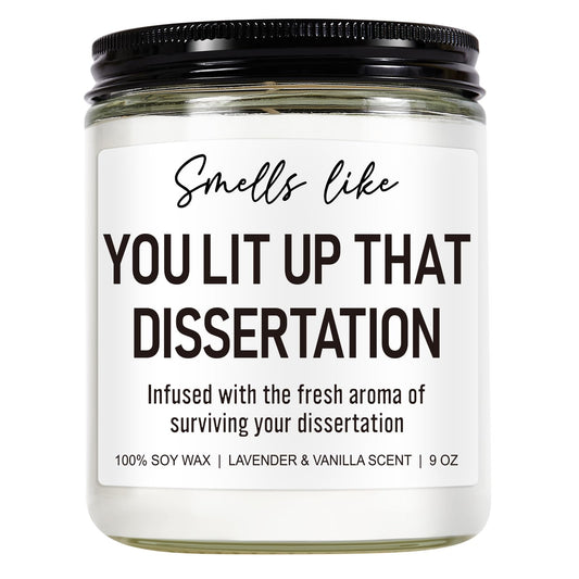 Younift Funny Grad Candle, Phd Graduation Gifts, 2026 Graduation Gifts for Doctorate for Her, Him, Women, Men - Congratulations Graduate - Presents for Doctoral Graduates, Students - 9 oz