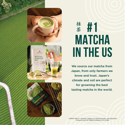 Jade Leaf Matcha Organic Strawberry Matcha Latte Mix - Lightly Sweet Japanese Matcha Green Tea Powder with Organic Cane Sugar for Café Style Blend, 5.3 Ounce / 150g (Pack of 1)