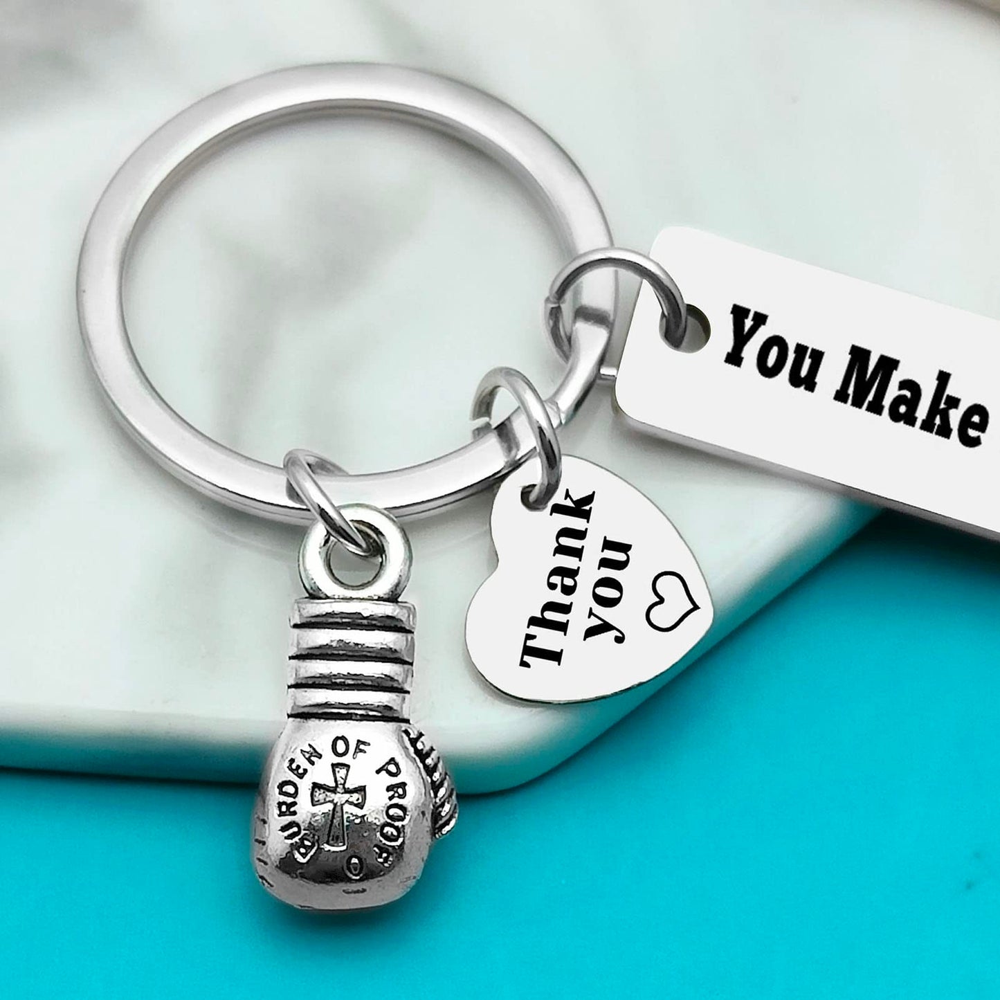 Xiahuyu Boxing Gift Boxing Gloves Keychain Thank You Gift for Boxer Boxing Coach Appreciation Gift Boxing Lover Gift