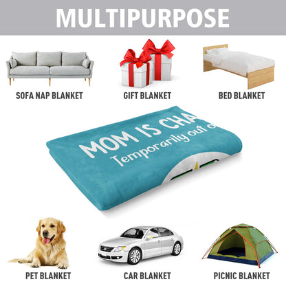 Craftique Mom Birthday Gifts, Funny Gifts for Mom- Mom's Charging Blanket- Moms Gift for Women from Daughter Son Husband, Super Soft Blanket Throw for Napping Travel, 60”×50”