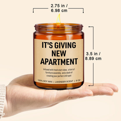 Younift Funny Housewarming Candle, New Apartment Gifts, First Apartment, 1st Apt. Must Haves - Cute House Warming Gifts New Home for Men, Women, Couples - Closing Presents for Home Buyers - 9 oz