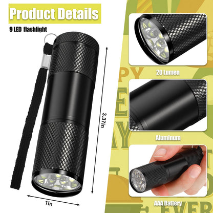 30 Sets Man of God Fathers Day Pocket Flashlight Gift for Church Christian Mini Pocket Flashlight Gift Metal 6 in 1 Pen with Bookmark Bible Card Storage Bags Thank You Present for Dad Husband