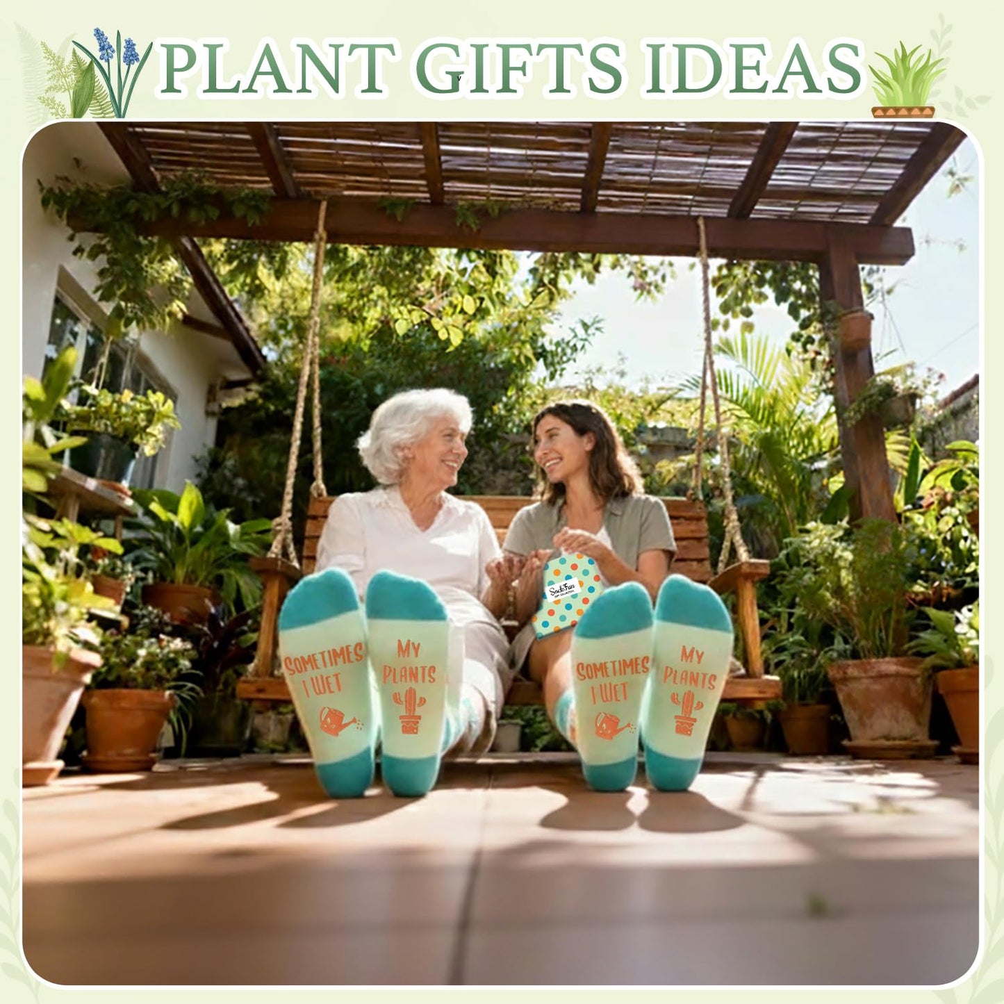 Plant Gifts for Women Men - Gardening Plant Socks for Nature Lovers