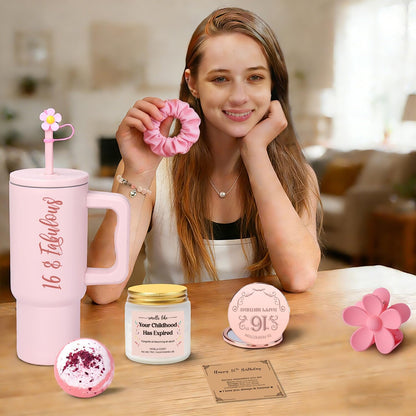 Ithmahco Sweet 16 Gifts for Girls, 16 Year Old Girl Birthday Gift Ideas, 16th Birthday Gifts for Girls, Sweet Sixteen Gift for Girl Daughter Niece Granddaughter, 16th Bday Spa Baskets Present for Her