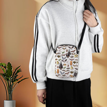 G2TUP Bat Crossbody Bag Bat Themed Gifts Bat Species Gifts Vampire Bat Gift Bat Lover Shoulder Bag