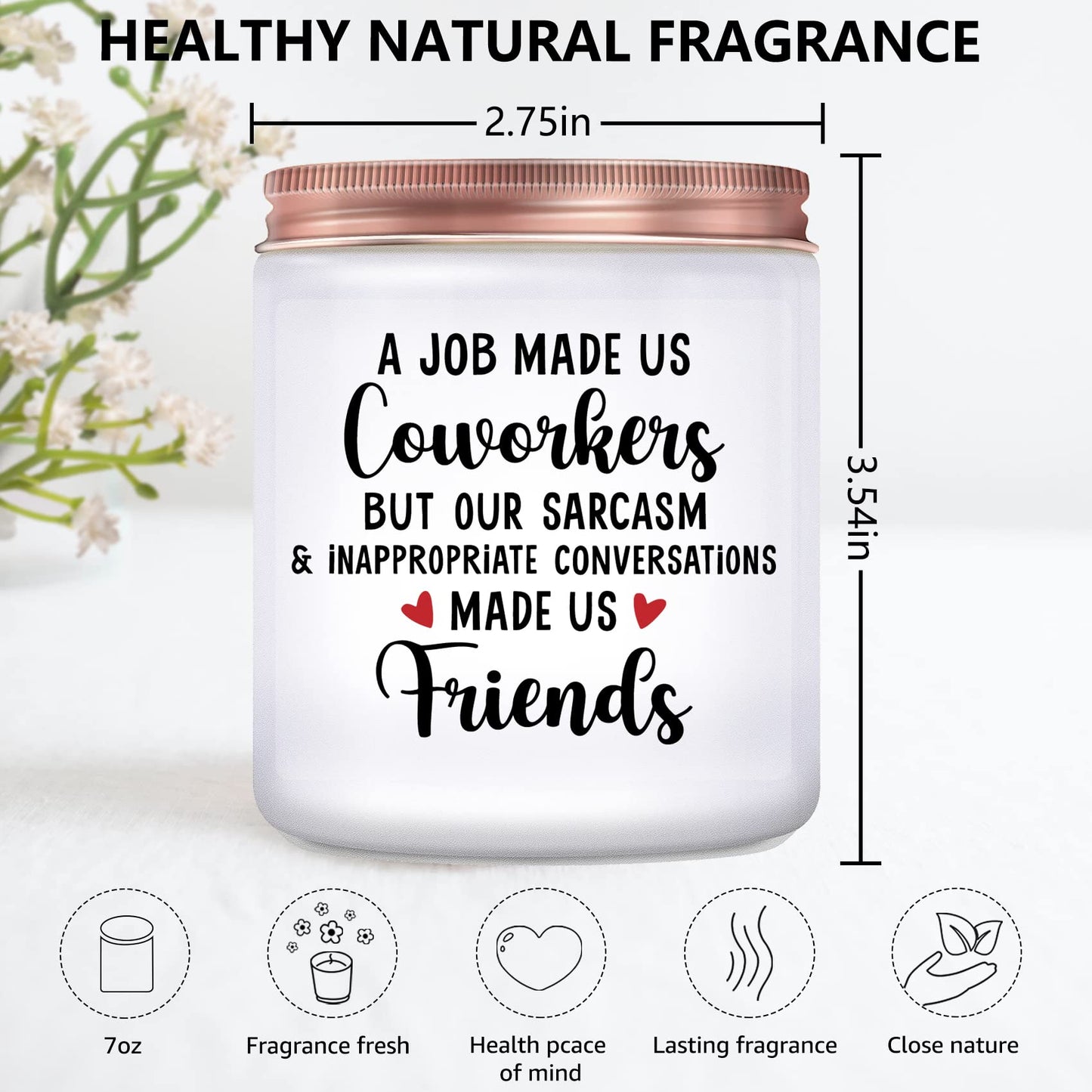 Funny Coworker Gifts for Women Men - Coworker Leaving Gifts - New Job, Going Away, Retirement, Farewell, White Elephant, Birthday Gift for Co-Worker Friends, Lavender Candles