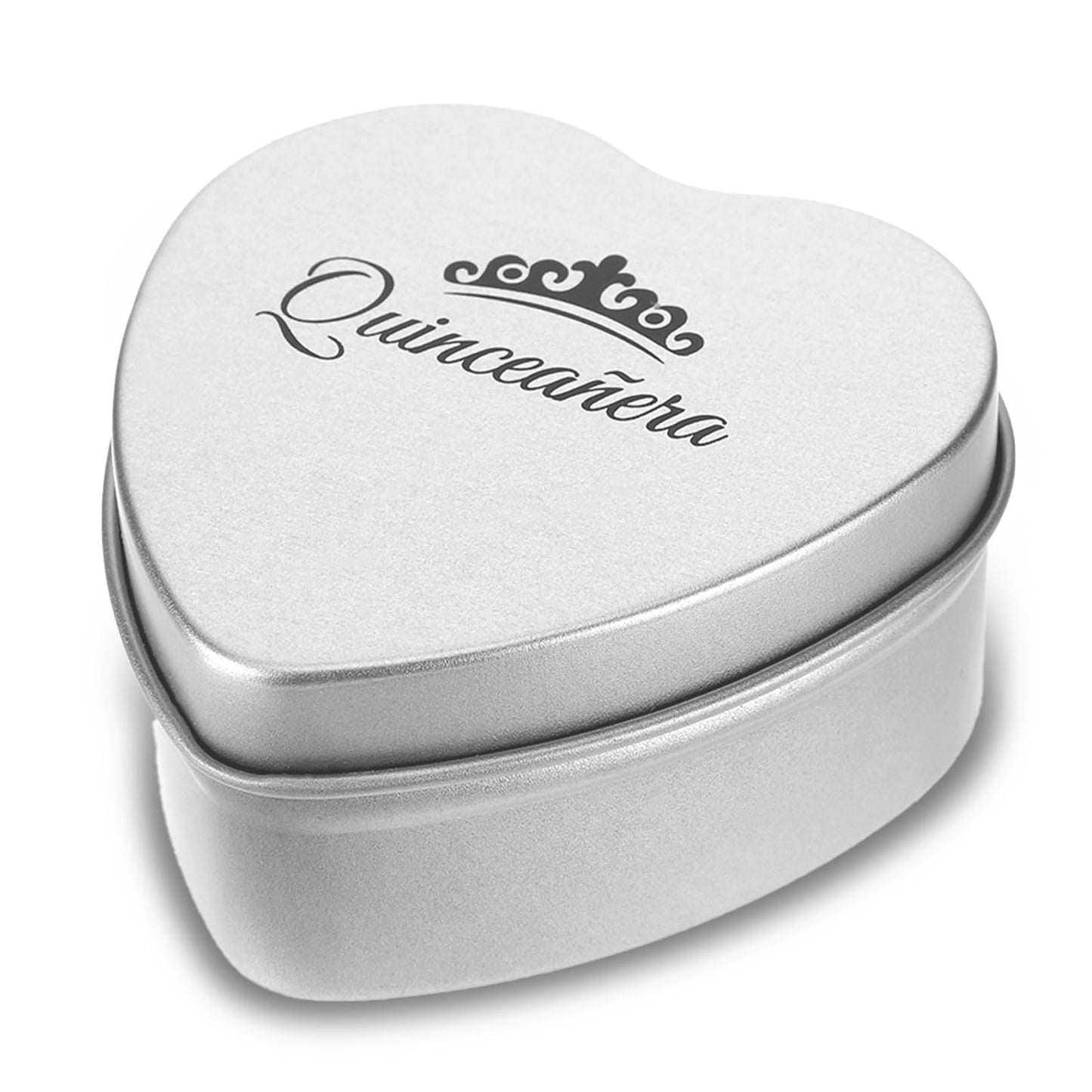 Quinceanera Gifts Heart Jewelry Box, Personalized Custom Jewelry Keepsake Box, Recuerdos de 15 AñOs Small Trinket Crown Box, 15th Birthday Gift Small Keepsake Boxes with Engraved Message