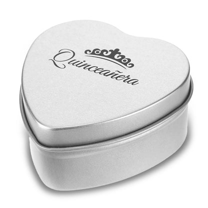 Quinceanera Gifts Heart Jewelry Box, Personalized Custom Jewelry Keepsake Box, Recuerdos de 15 AñOs Small Trinket Crown Box, 15th Birthday Gift Small Keepsake Boxes with Engraved Message