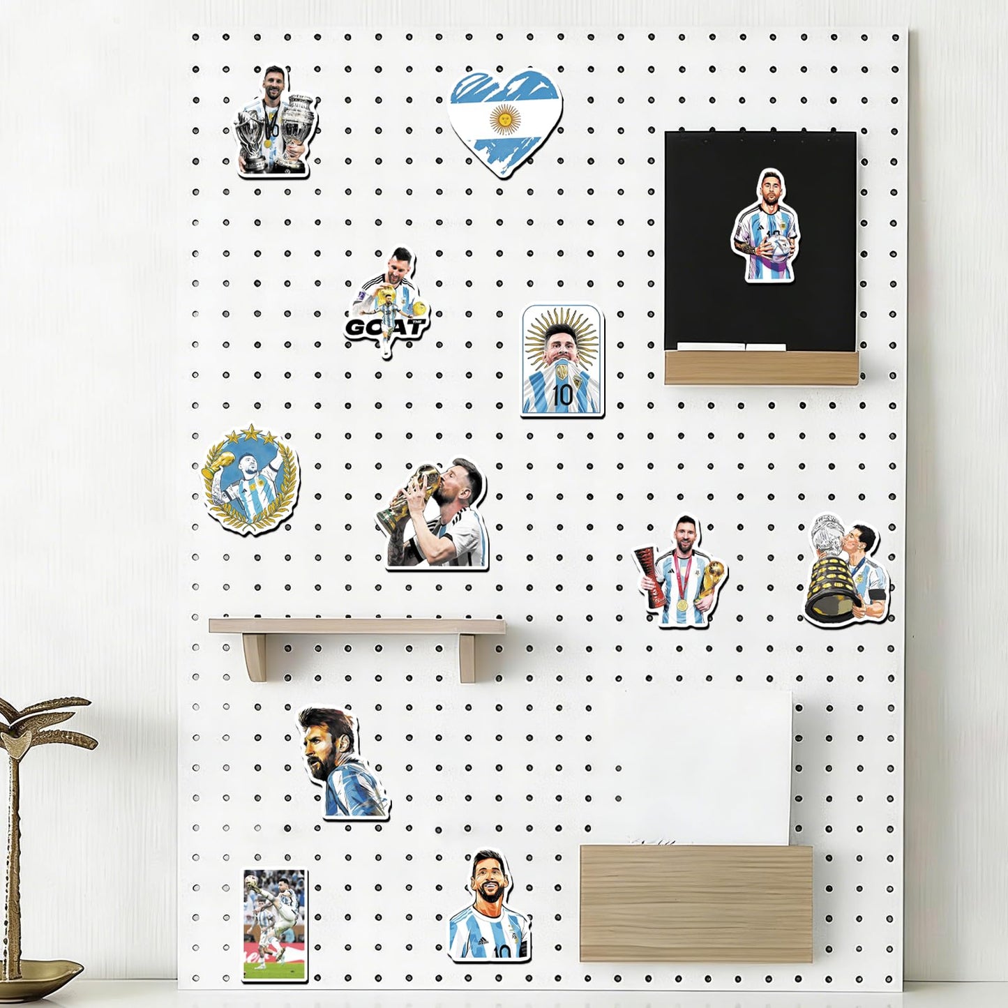 Messi Fridge Magnets Set - 20 Pcs Soccer Star Collectible Refrigerator Magnets, Football Legend Decor for Home Kitchen Office Whiteboard, Gift for Messi Fans & Soccer Lovers
