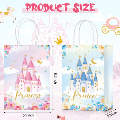 Sepamoon Princess Goodie Bags - Princess Themed Party Favors Decorative Gift Bags for Girls Birthdays, Celebrations Events(24 Pcs)