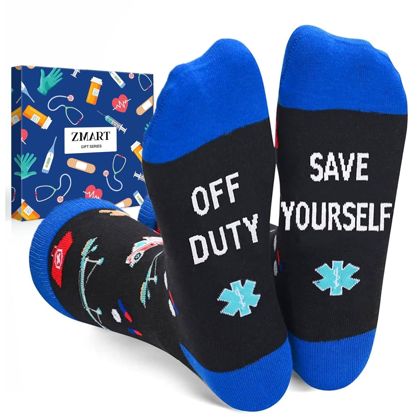Gifts for Nurse Doctor EMT - Funny Nurse Doctor Paramedic Vet Tech Cancer Gift Socks