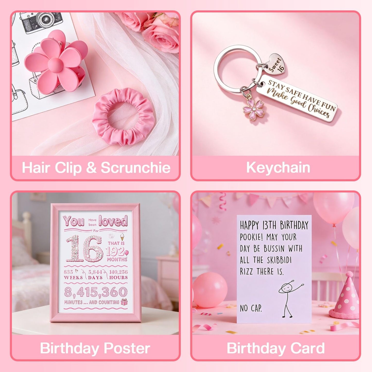 Ithmahco Sweet 16 Gifts for Girls, 16 Year Old Girl Birthday Gift Ideas, 16th Birthday Gifts for Girls, Sweet Sixteen Gift for Girl Daughter Niece Granddaughter, 16th Bday Spa Baskets Present for Her